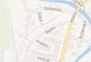 Krátká v obci Hanušovice - mapa ulice