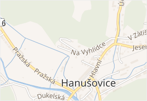 Na Vyhlídce v obci Hanušovice - mapa ulice