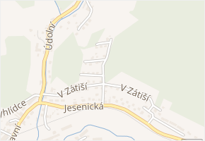 Na Výsluní v obci Hanušovice - mapa ulice