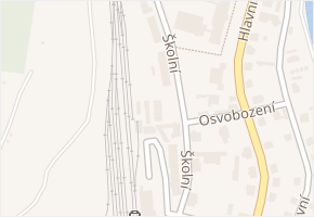 Školní v obci Hanušovice - mapa ulice