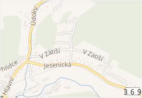 V Zátiší v obci Hanušovice - mapa ulice