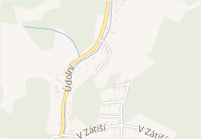 Za Skalkou v obci Hanušovice - mapa ulice