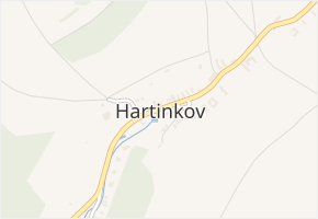 Hartinkov v obci Hartinkov - mapa části obce