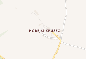 Hořejší Krušec v obci Hartmanice - mapa části obce