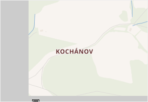 Kochánov v obci Hartmanice - mapa části obce