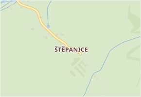 Štěpanice v obci Hartmanice - mapa části obce