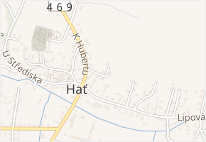 Záhumní v obci Hať - mapa ulice
