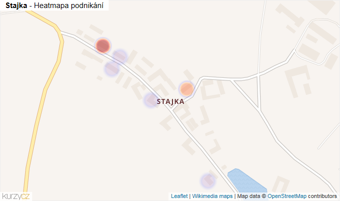 Mapa Stajka - Firmy v části obce.