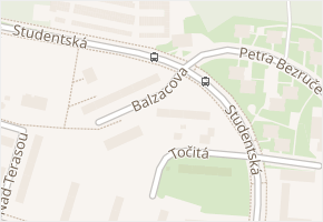 Balzacova v obci Havířov - mapa ulice