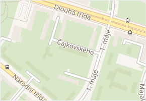 Čajkovského v obci Havířov - mapa ulice