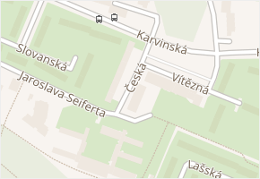 Česká v obci Havířov - mapa ulice