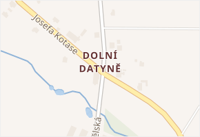 Dolní Datyně v obci Havířov - mapa části obce