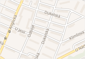 Dukelská v obci Havířov - mapa ulice