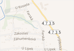 Farská v obci Havířov - mapa ulice