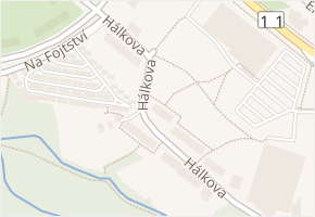Hálkova v obci Havířov - mapa ulice