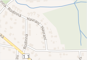 Havraní v obci Havířov - mapa ulice