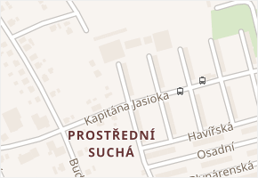 Kapitána Jasioka v obci Havířov - mapa ulice