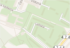 Lašská v obci Havířov - mapa ulice