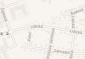 Lidická v obci Havířov - mapa ulice