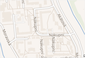 Nákupní v obci Havířov - mapa ulice