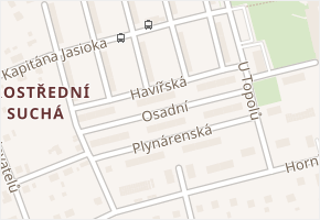 Osadní v obci Havířov - mapa ulice