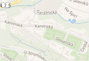 Osvoboditelů v obci Havířov - mapa ulice