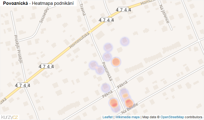 Mapa Povoznická - Firmy v ulici.