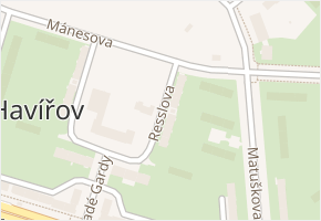 Resslova v obci Havířov - mapa ulice