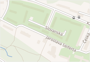 Slovanská v obci Havířov - mapa ulice
