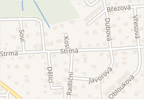 Strmá v obci Havířov - mapa ulice