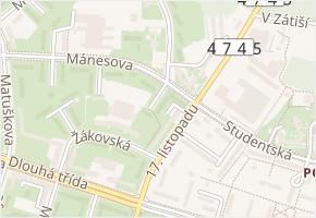 Švabinského v obci Havířov - mapa ulice