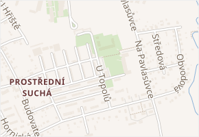 U Topolů v obci Havířov - mapa ulice