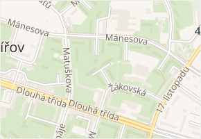 Uzavřená v obci Havířov - mapa ulice