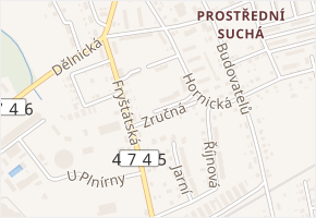 Zručná v obci Havířov - mapa ulice