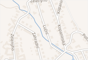 Luční v obci Havlíčkova Borová - mapa ulice
