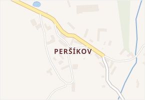 Peršíkov v obci Havlíčkova Borová - mapa části obce