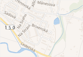 Brixenská v obci Havlíčkův Brod - mapa ulice