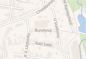 Burešova v obci Havlíčkův Brod - mapa ulice