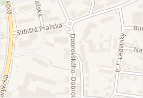 Dobrovského v obci Havlíčkův Brod - mapa ulice
