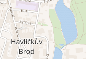 Havlíčkův Brod v obci Havlíčkův Brod - mapa části obce
