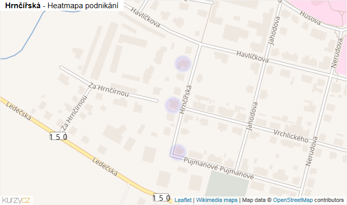 Mapa Hrnčířská - Firmy v ulici.