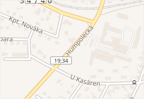 Humpolecká v obci Havlíčkův Brod - mapa ulice