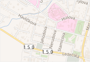 Jahodova v obci Havlíčkův Brod - mapa ulice