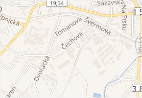 Kpt. Nálepky v obci Havlíčkův Brod - mapa ulice