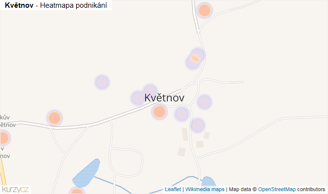 Mapa Květnov - Firmy v části obce.