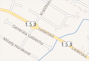 Ledečská v obci Havlíčkův Brod - mapa ulice