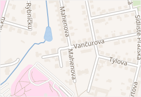 Mahenova v obci Havlíčkův Brod - mapa ulice