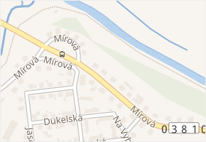Mírová v obci Havlíčkův Brod - mapa ulice