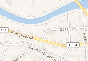 Na Bojišti v obci Havlíčkův Brod - mapa ulice