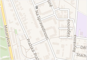 Na Spravedlnosti v obci Havlíčkův Brod - mapa ulice